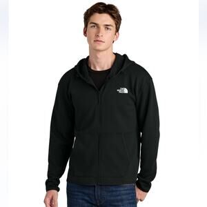 The North Face® Double-Knit Full-Zip Black Hoodie Size M